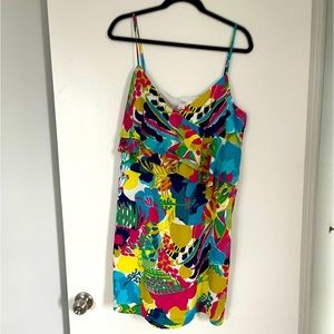 Jcrew colorful cocktail dress